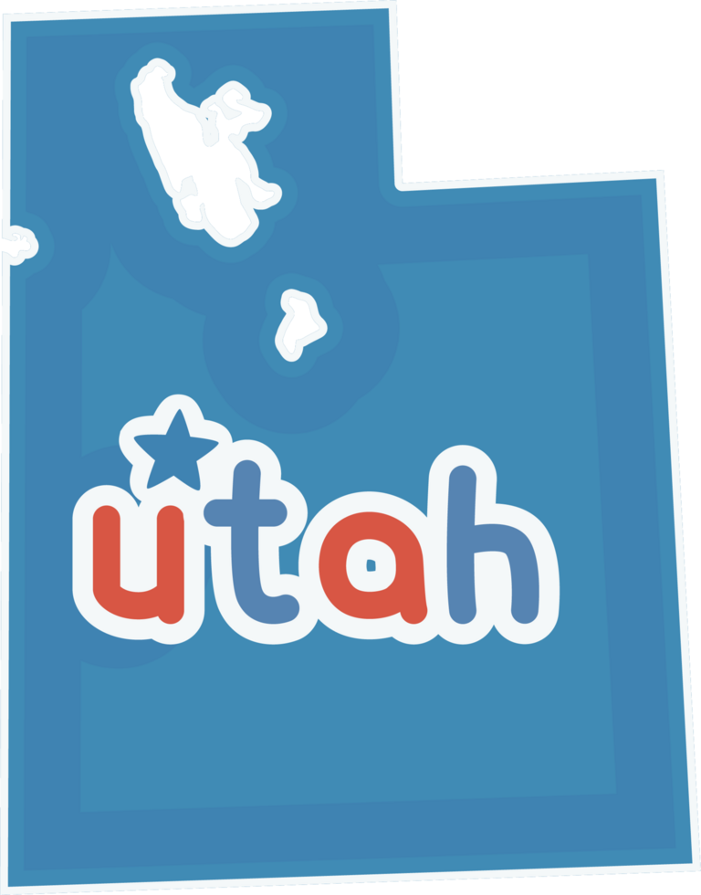 america state map utah png