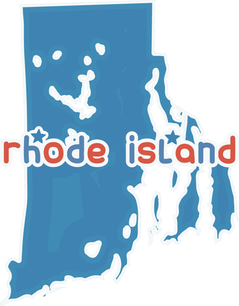 america state map rhode island png