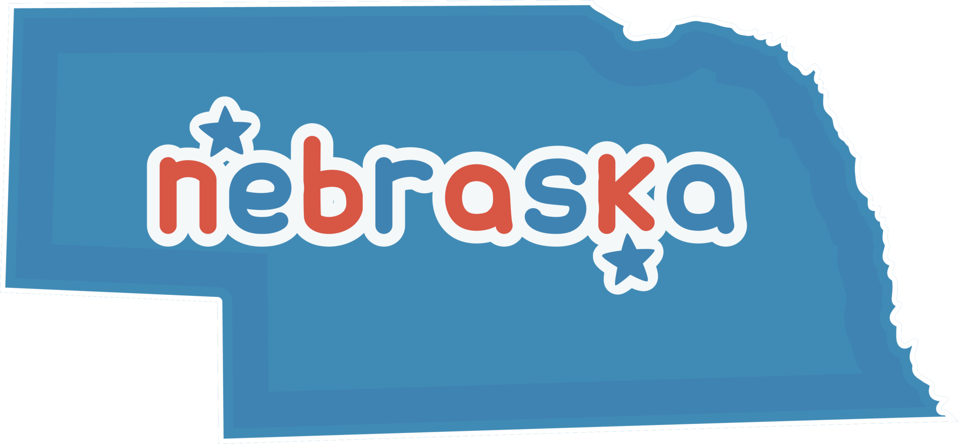 america state map nebraska png