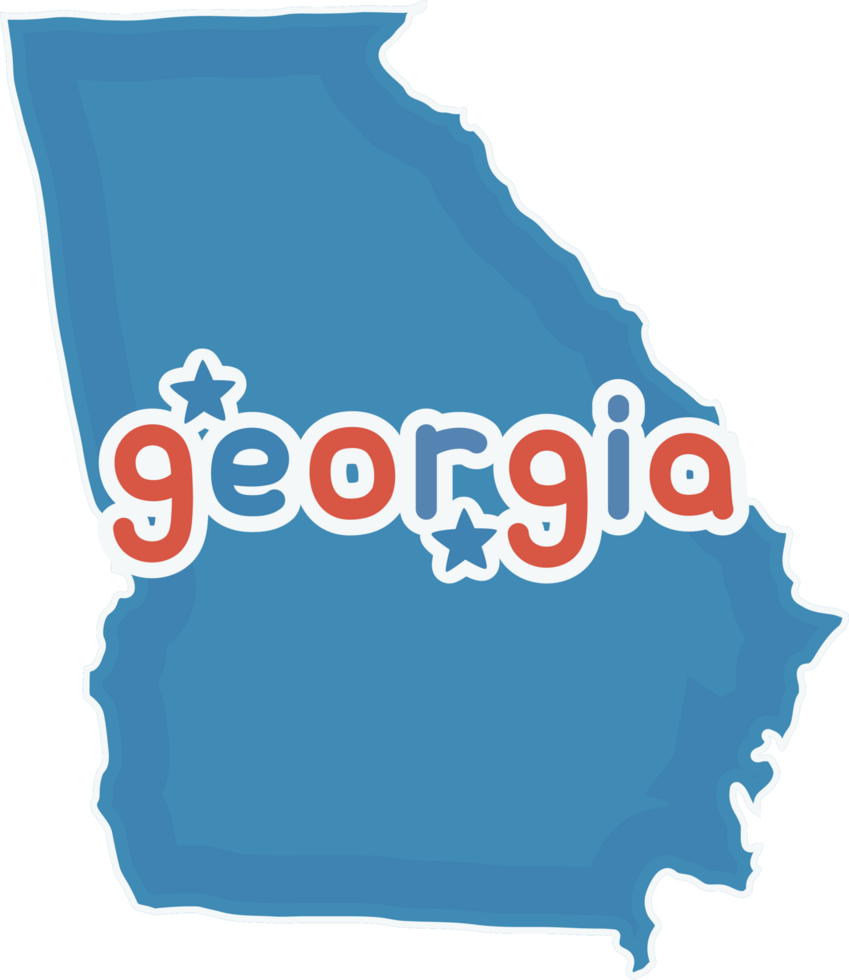 america state map georgia png