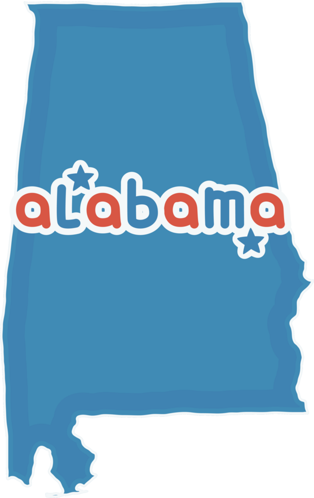 america state map alabama png
