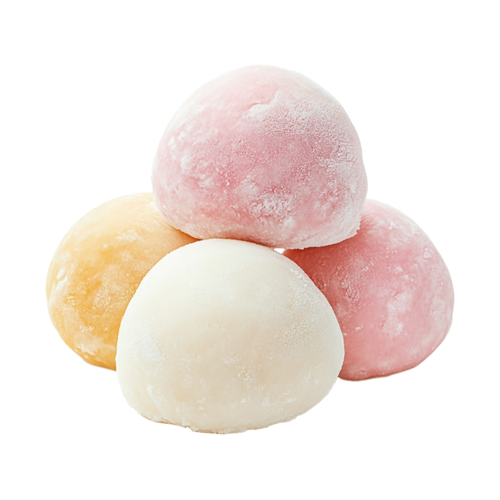 Sweet Mochi Ice Cream isolated on transparent background png