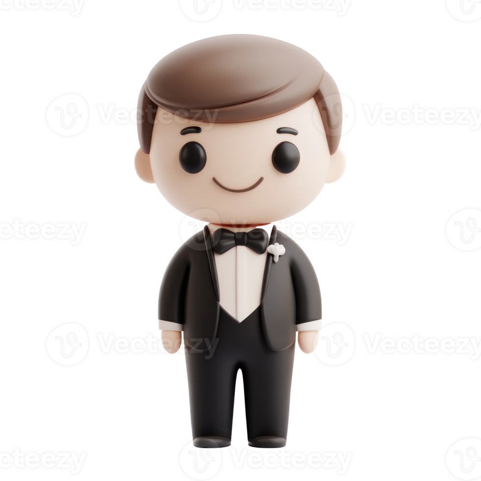 Groom 3D icon isolate png