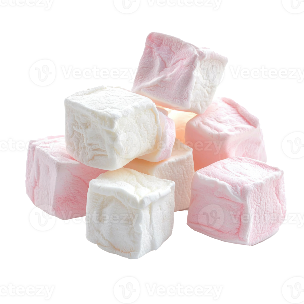 Marshmallow isolate on transparent background png