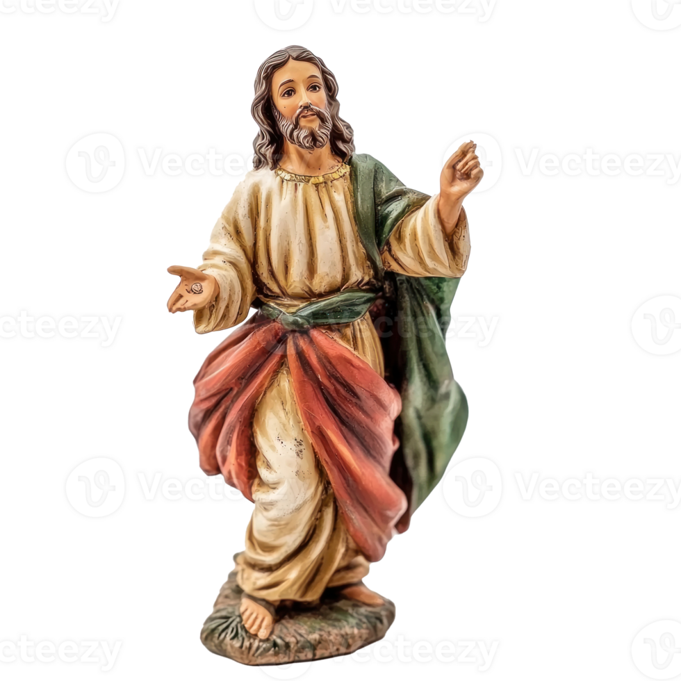 Christmas Jesus figurine isolate on transparent background png