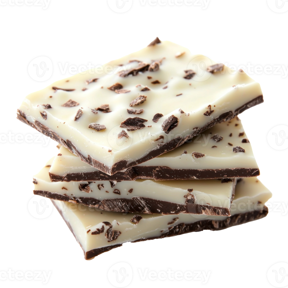 Peppermint bark isolate on transparent background png