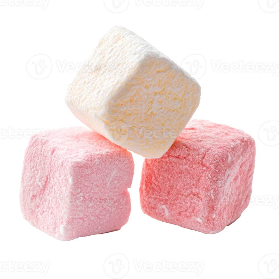 Marshmallow isolate on transparent background png
