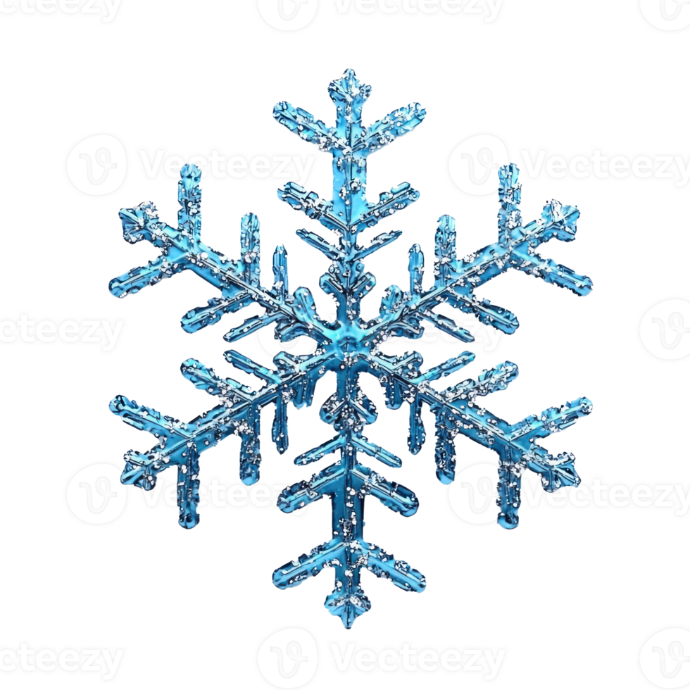Beautiful Snowflake isolate on transparent background png