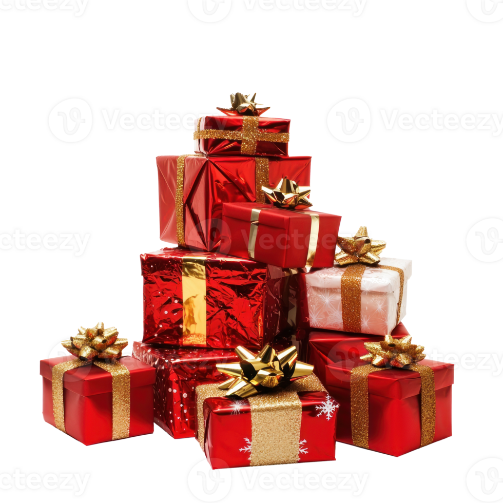 Christmas Presents isolate on transparent background png