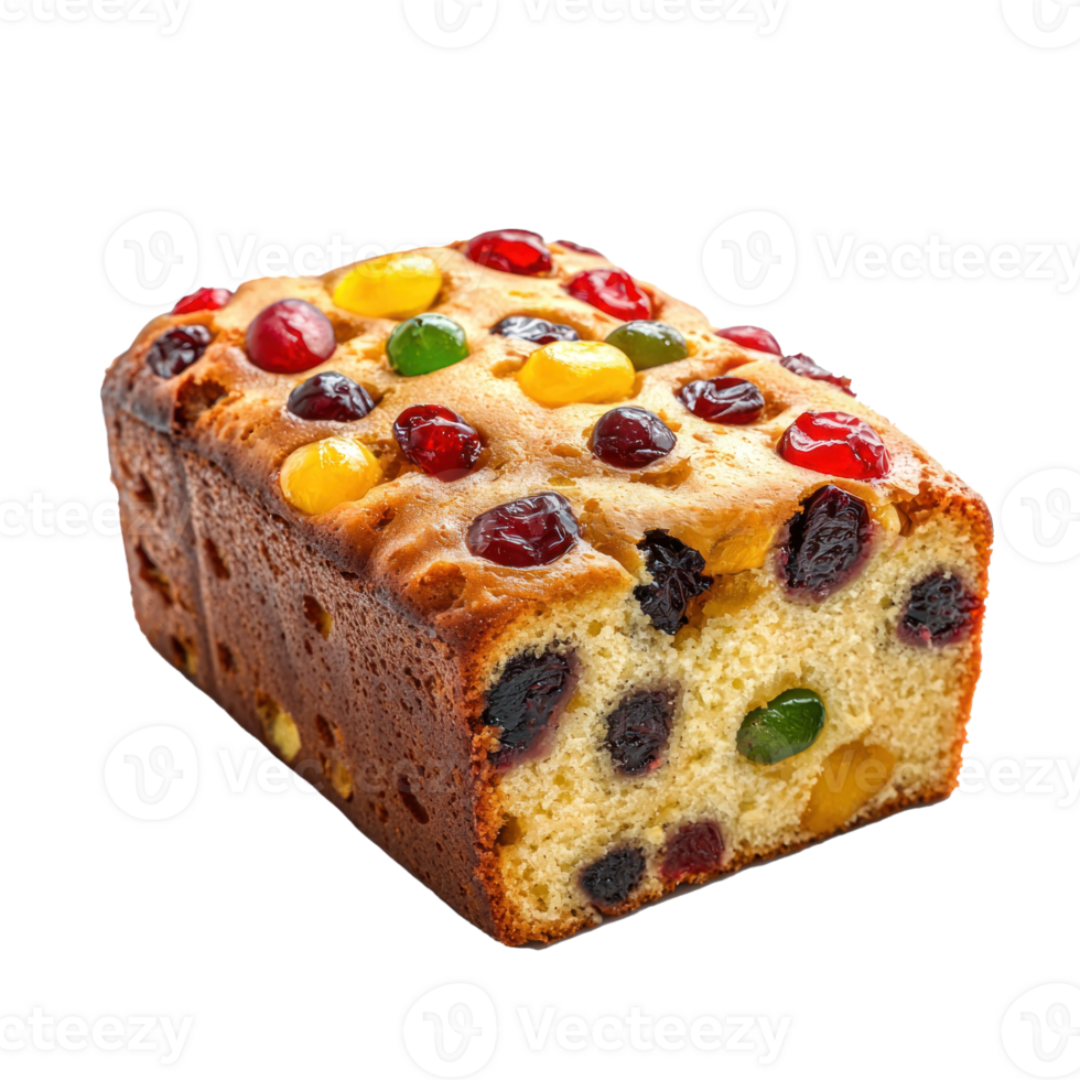 Fruit cake front view isolate on transparent background png