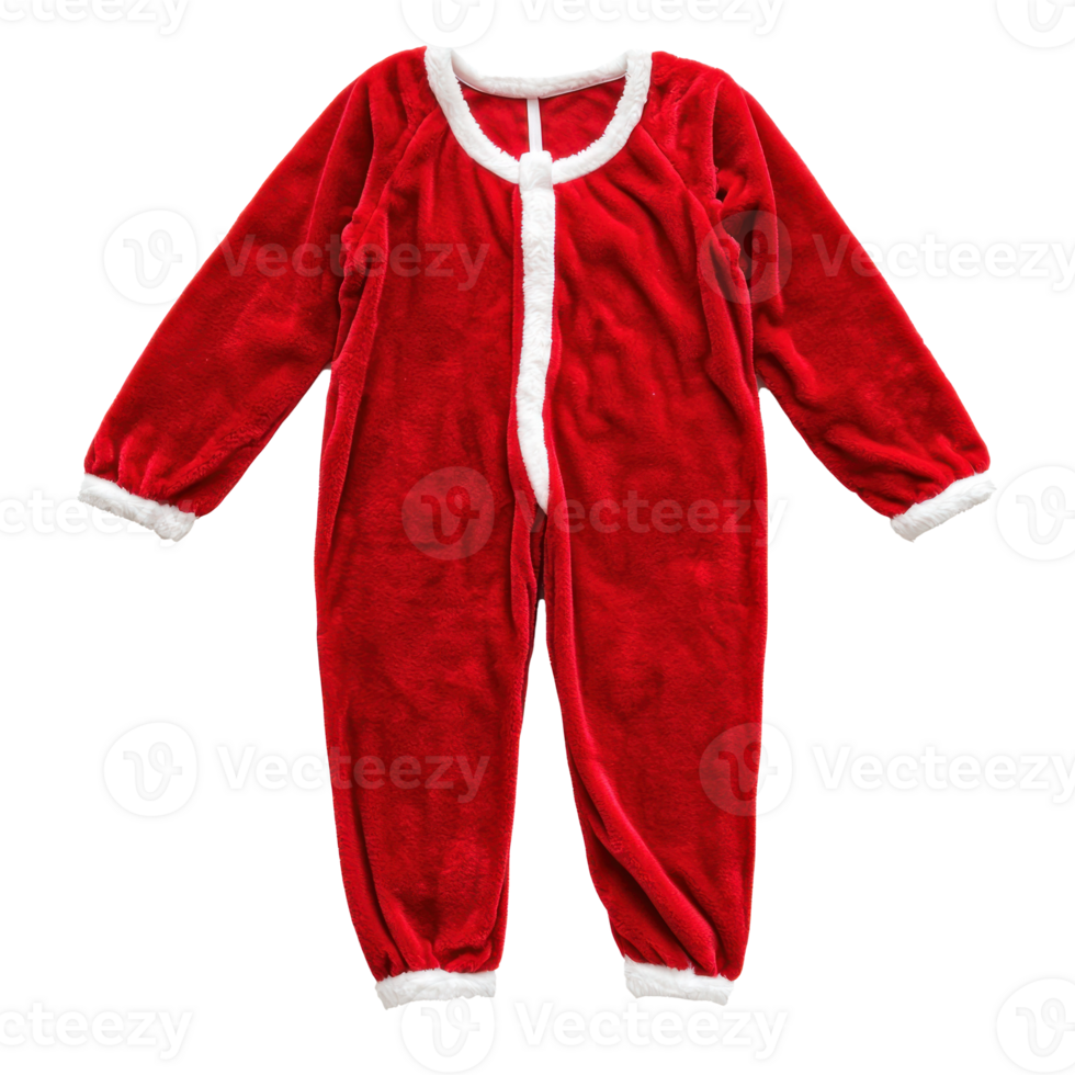 Christmas red pajama isolate on transparent background png
