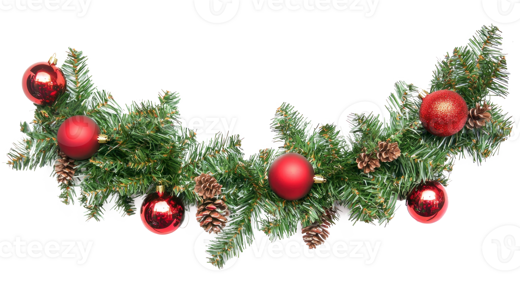 Christmas Garland isolate on transparent background png