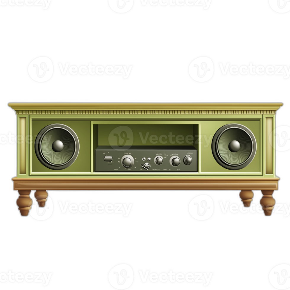 American Traditional Media console Furniture piece, Furniture rendering png