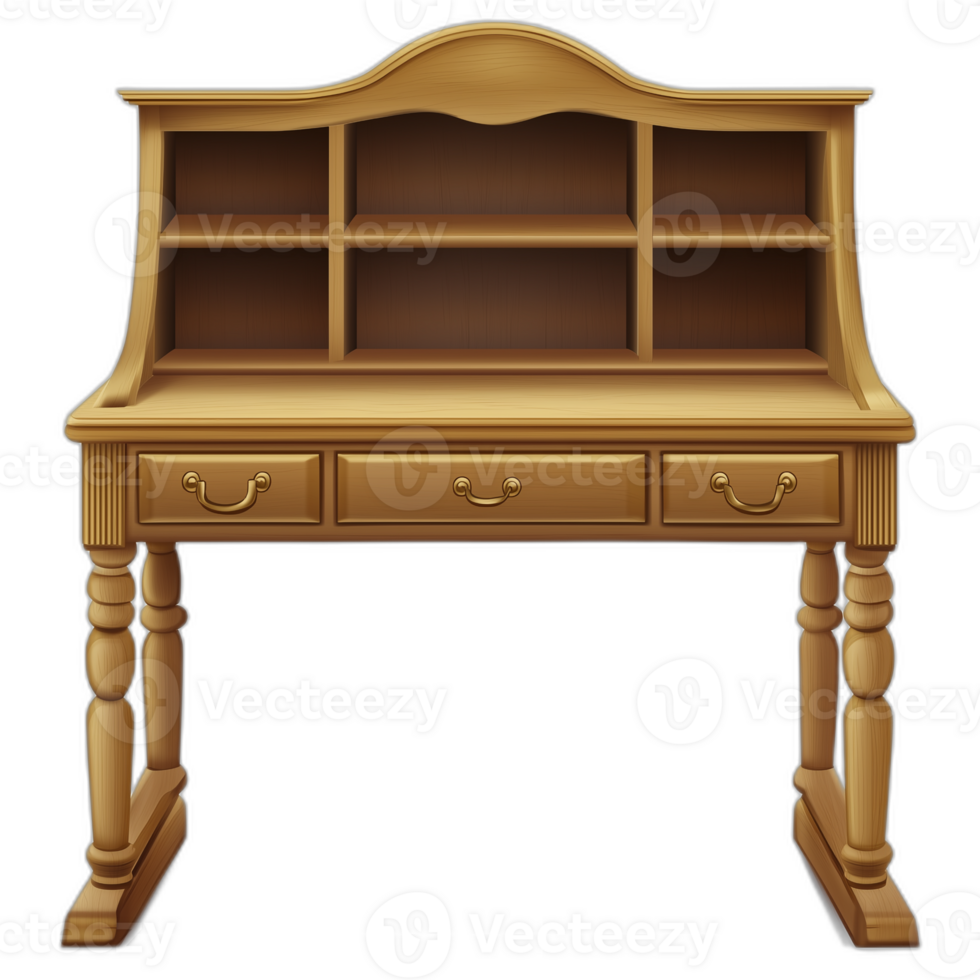 American Traditional Standing desk Furniture piece, Furniture illustration png