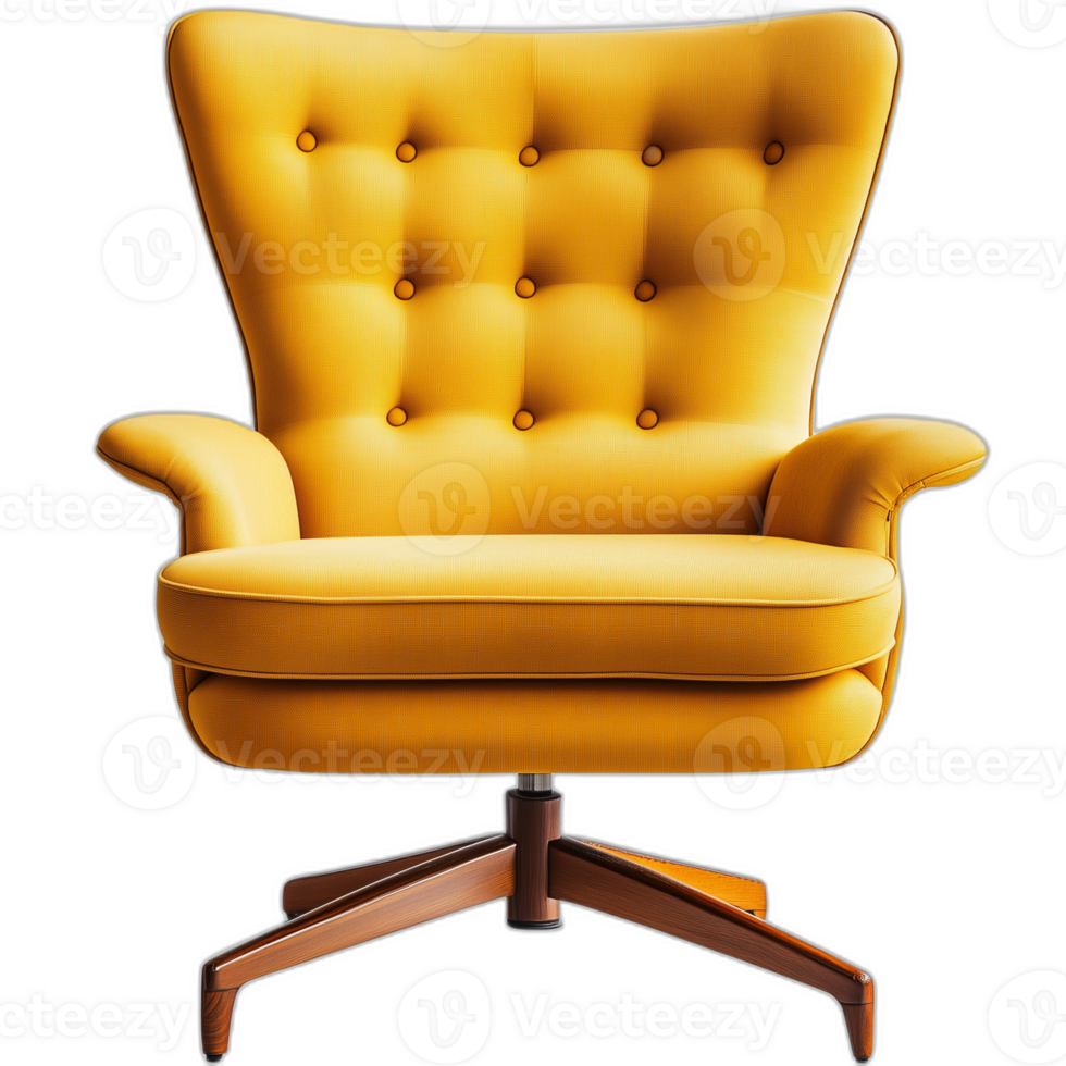 Mid Century Modern Office chair Furniture piece, Furniture design png