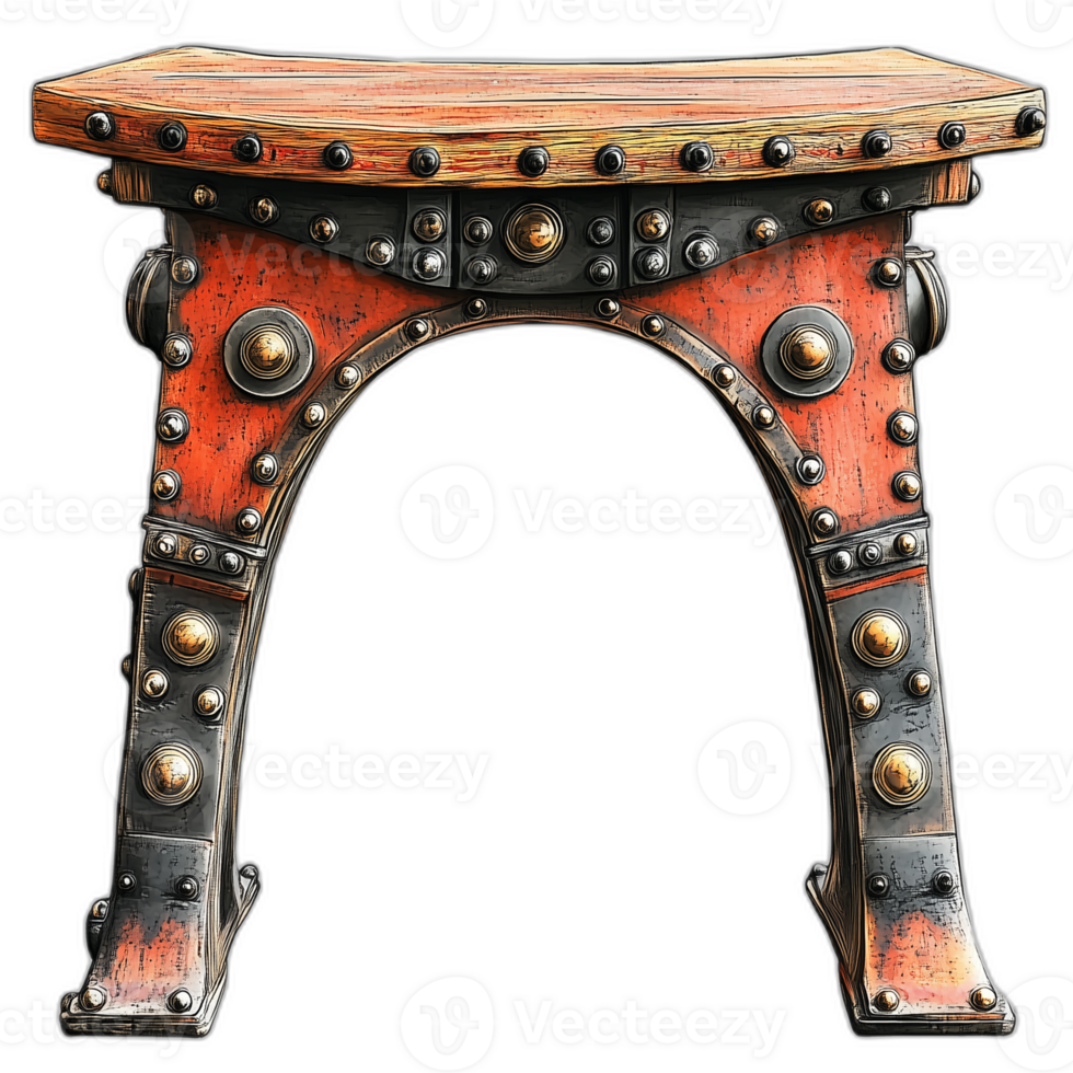 Steampunk Entryway table Furniture piece, Interior Furniture styling png