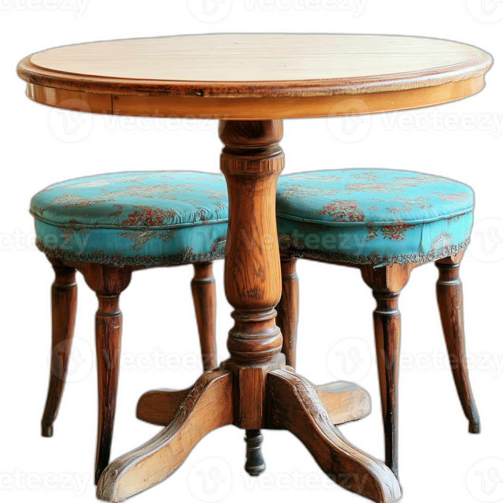 Vintage High top table Furniture piece, Furniture rendering png