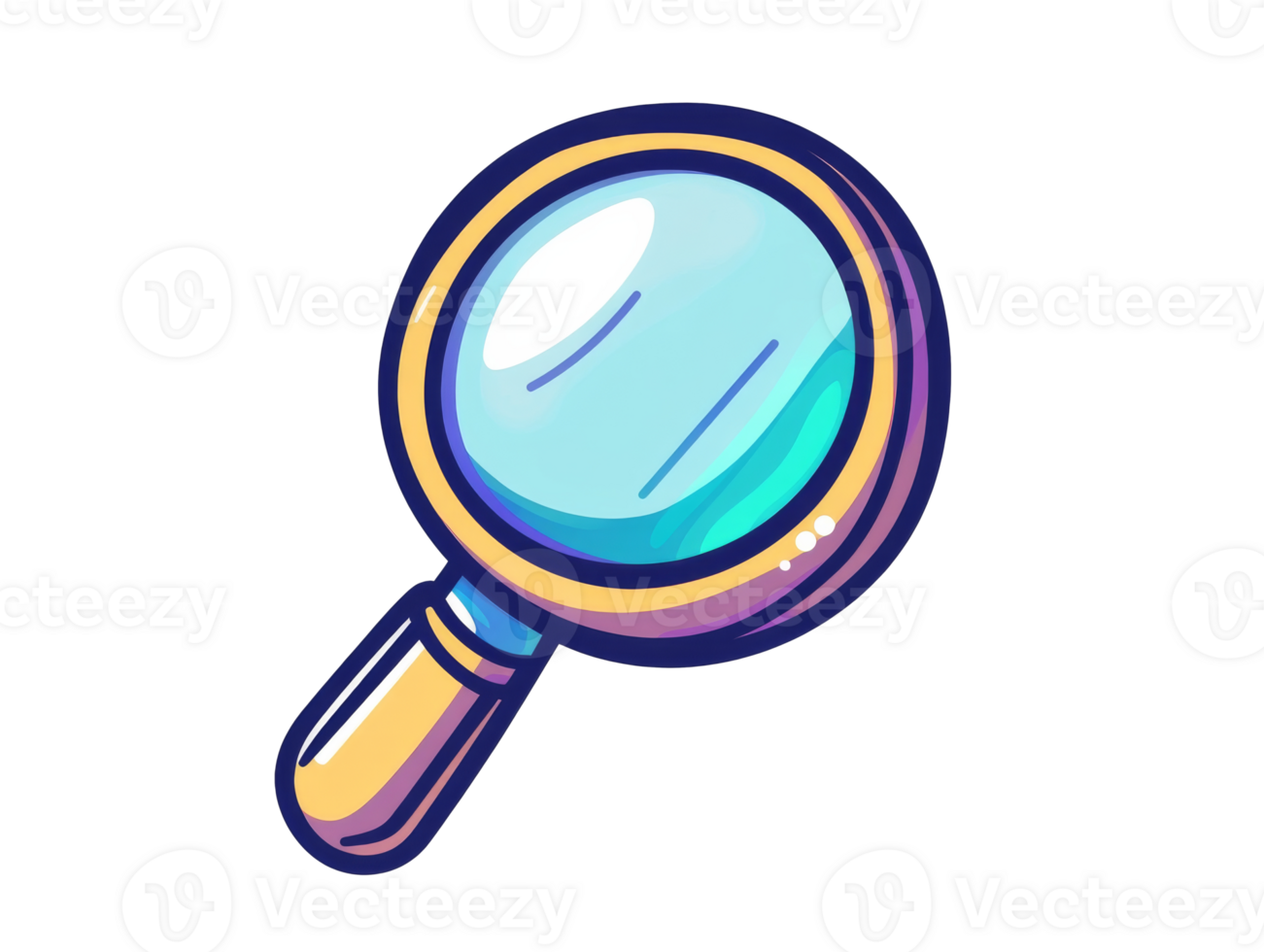 Magnifying glass illustration for uses png