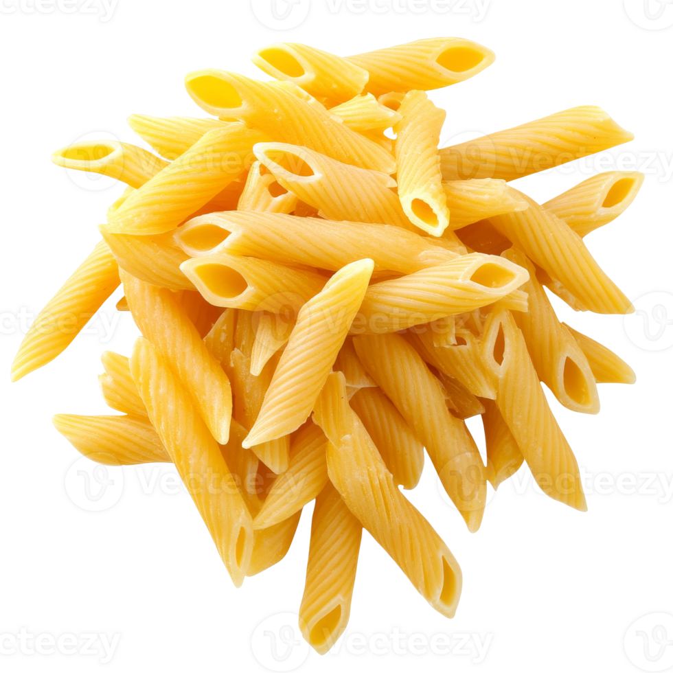 Delicious uncooked pasta ready for culinary use png