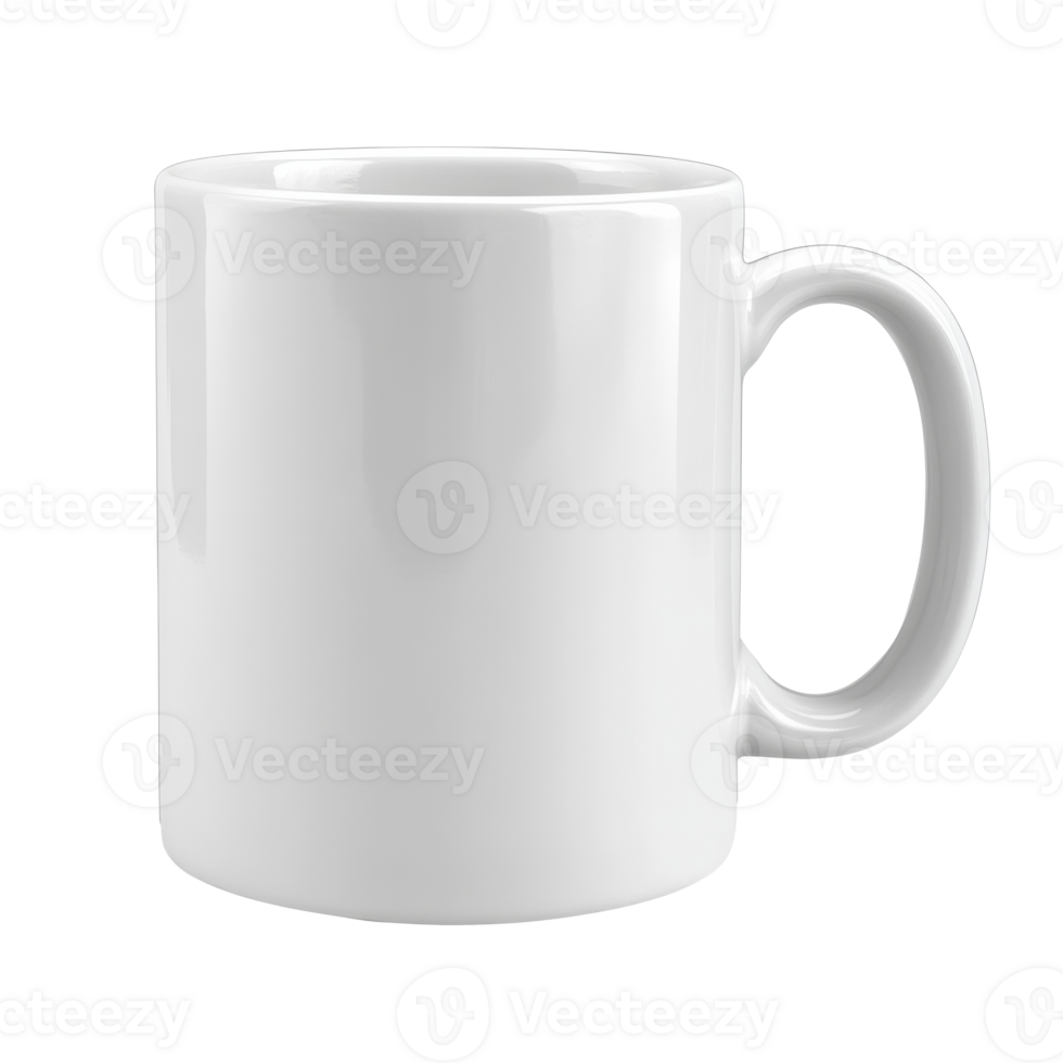 Simple white mug ready for customization and use png