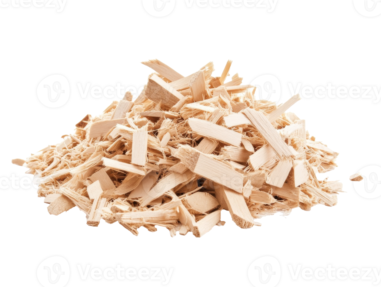 Wood shavings created from a woodworking project png