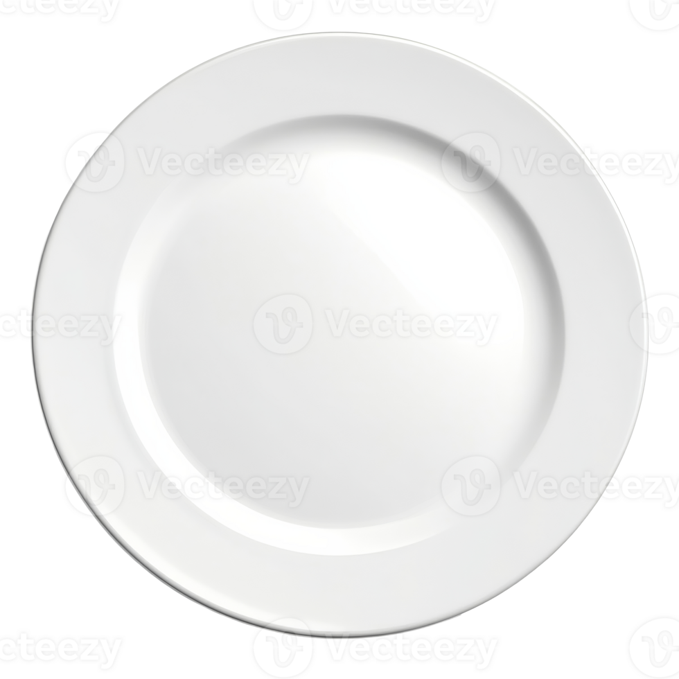 Simple white plate suitable for various meals png