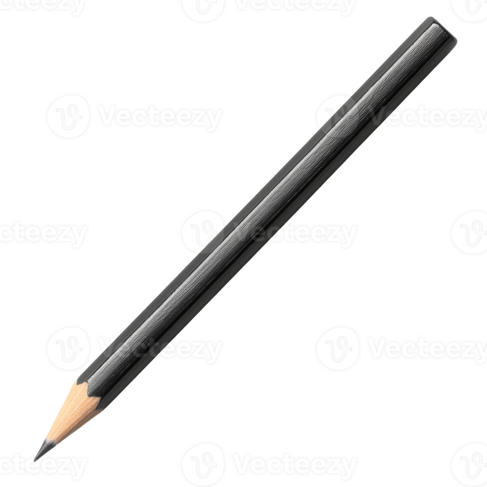 Black pencil on a plain white background png