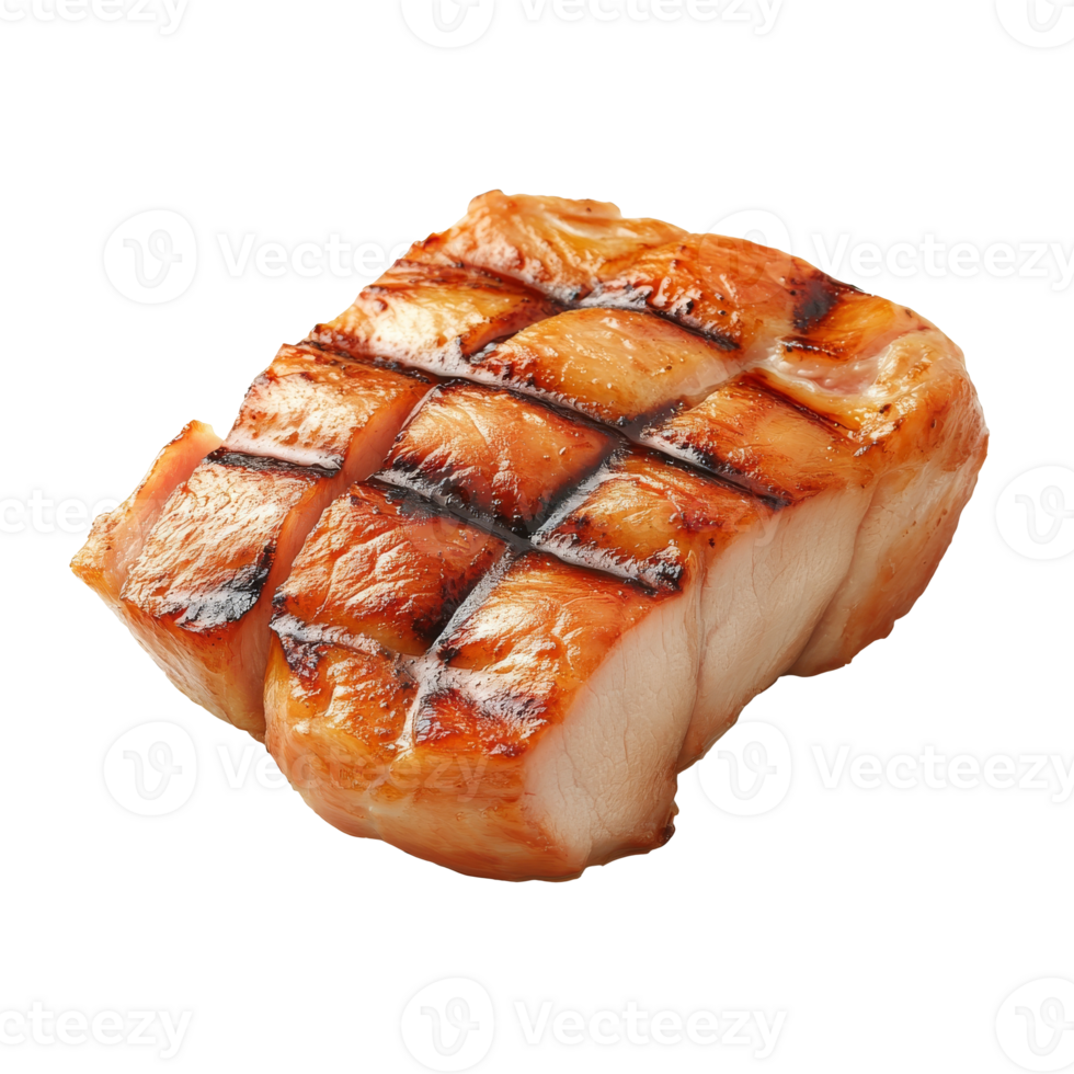 Grilled chicken breast with perfect char marks png