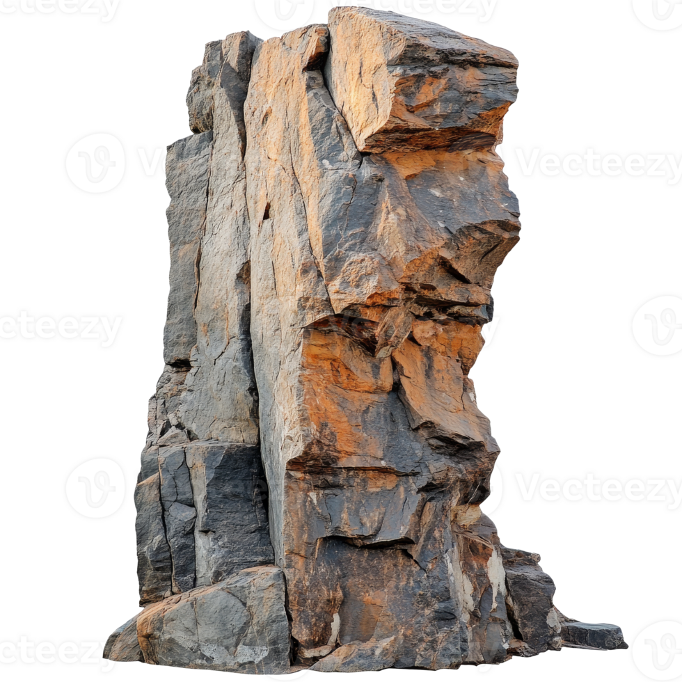 Unique textured rock formation png