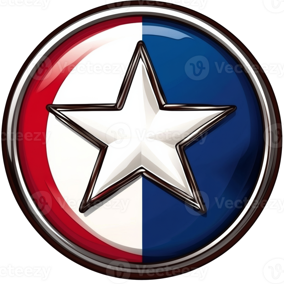 Symbol featuring a star on a circular background png