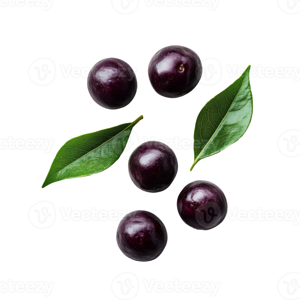 Brazilian grapes with green leaves png