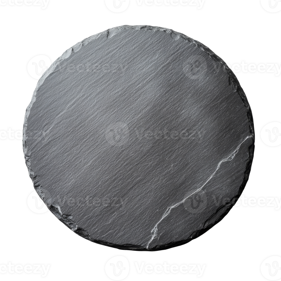 Round slate stone used for serving food items png