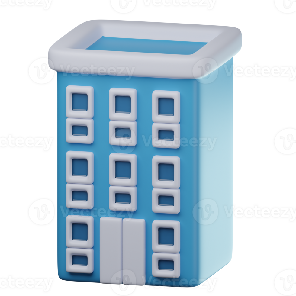 3D Apartment Transparent Icon Illustration png