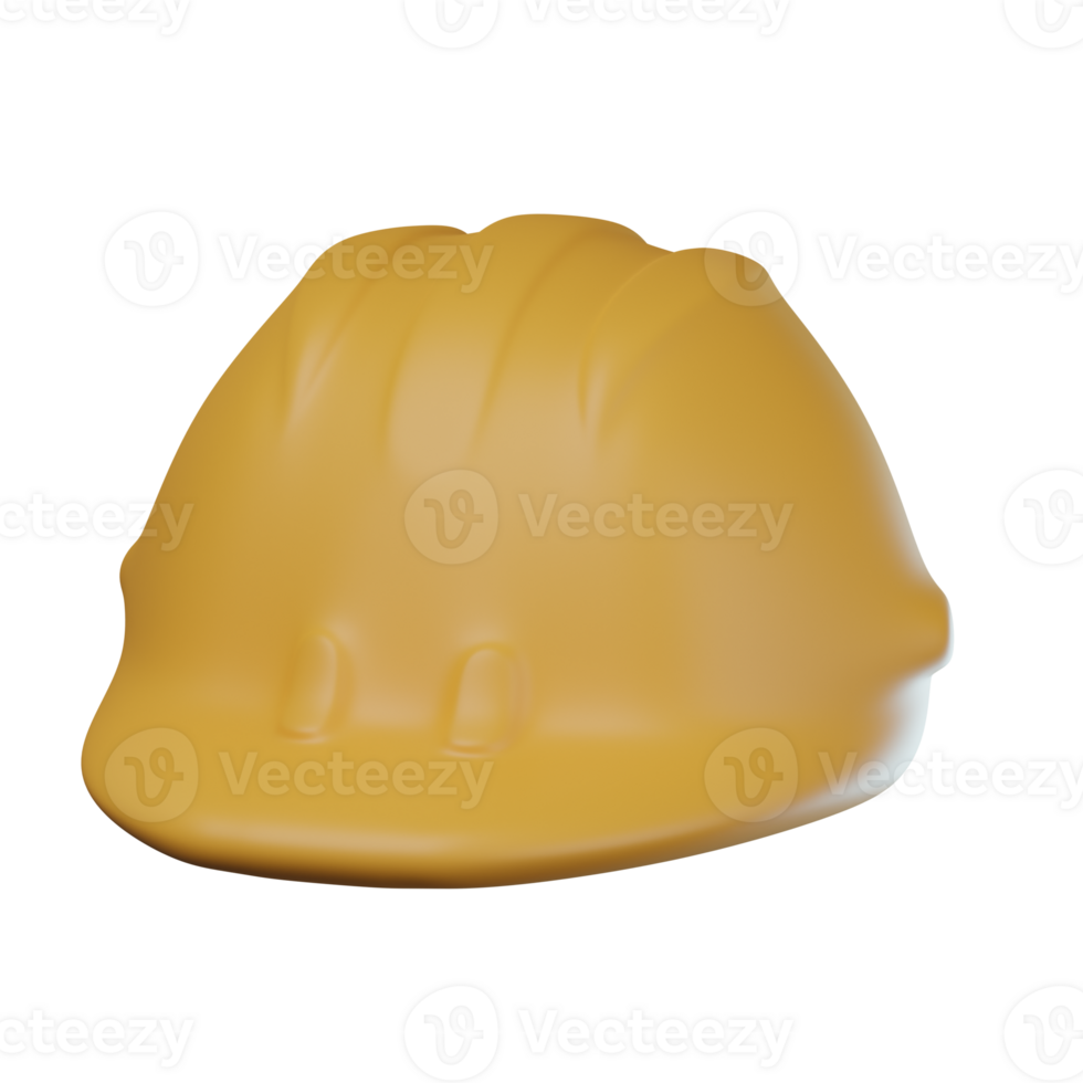 3D Construction Helmet Transparent Icon Illustration png