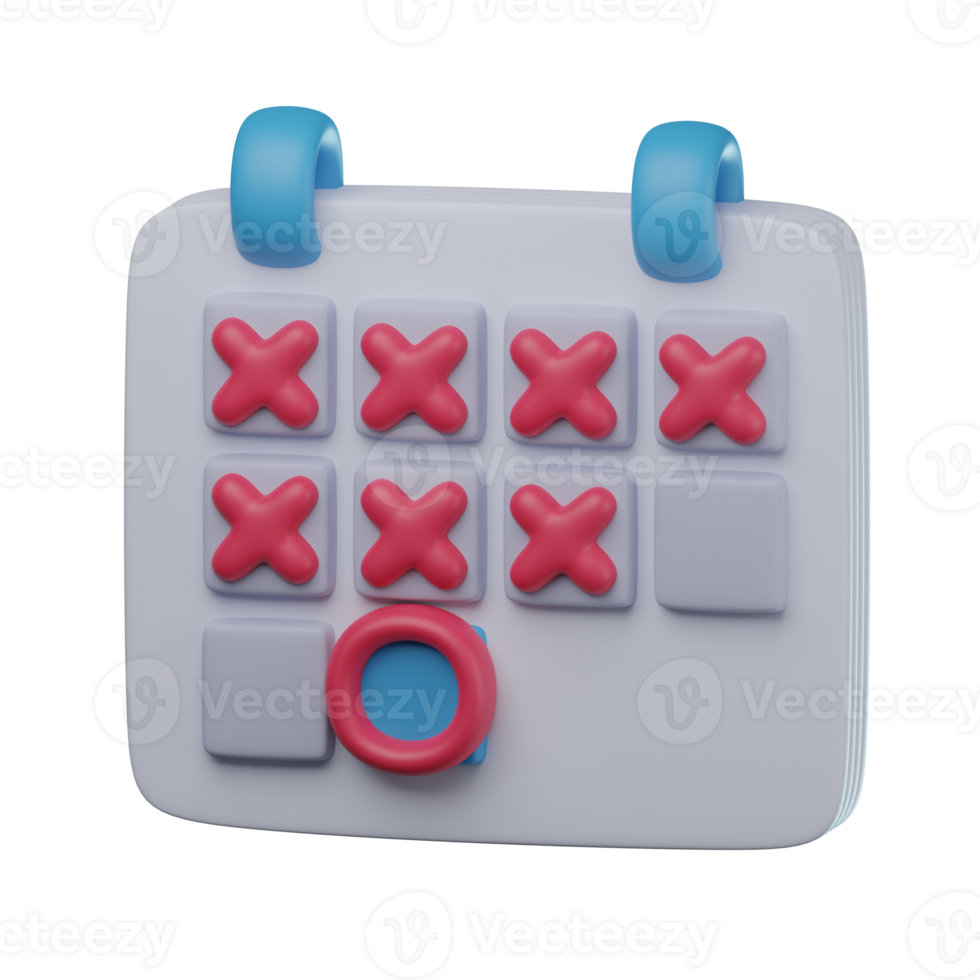3D Deadline Transparent Icon Illustration png