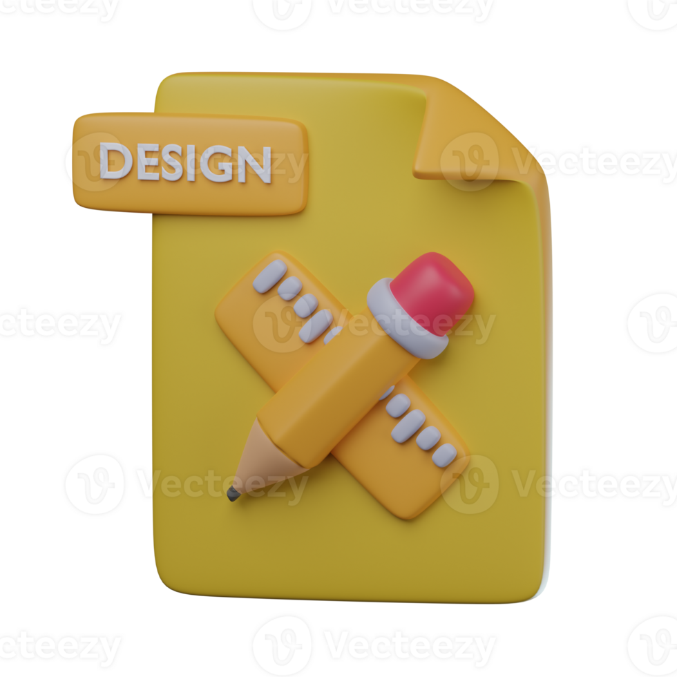 3D Design File Transparent Icon Illustration png
