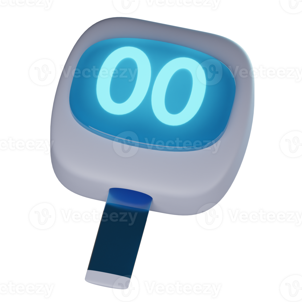 3D Diabetes Tester Transparent Icon Illustration png