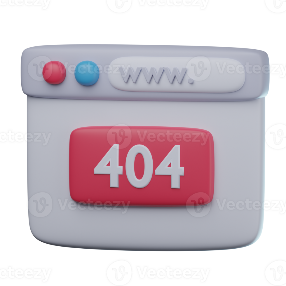 3D Error Transparent Icon Illustration png