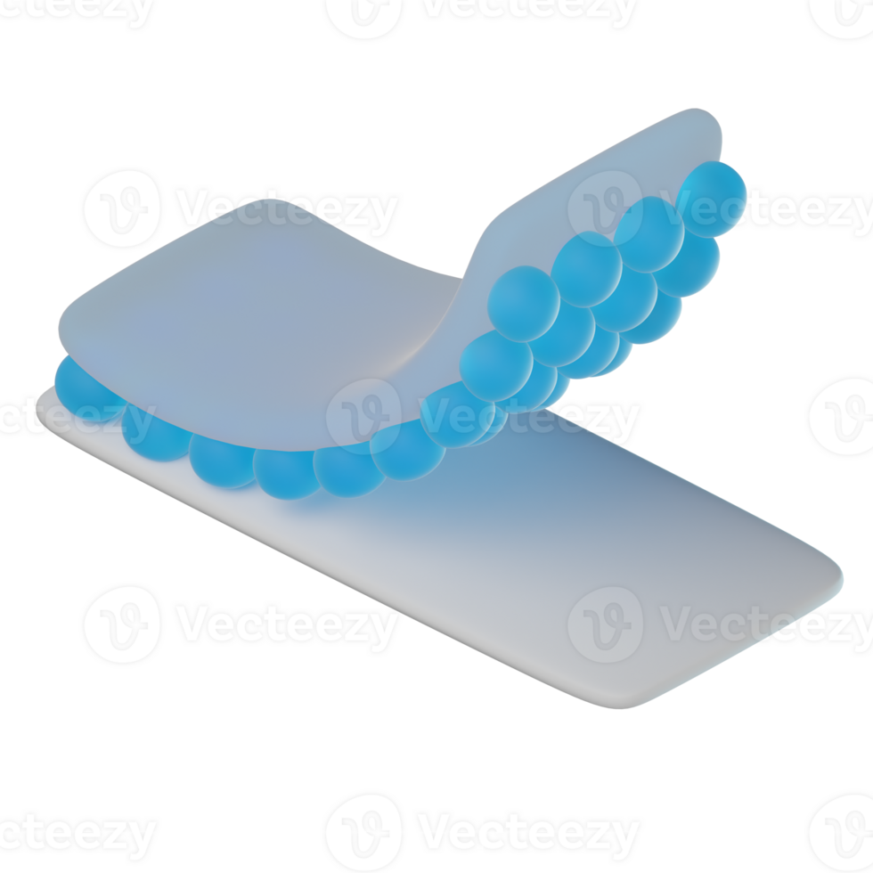 3D Fever Patch Transparent Icon Illustration png