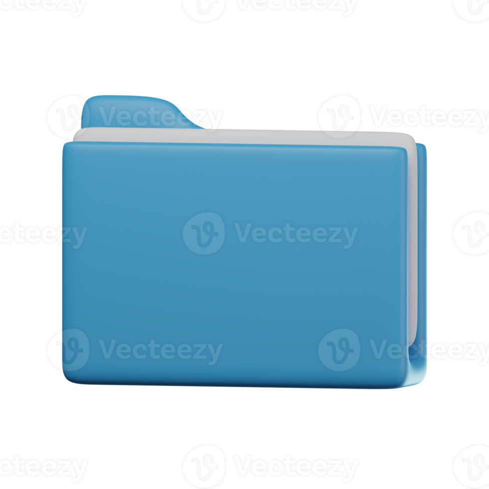 3D Folder Transparent Icon Illustration png