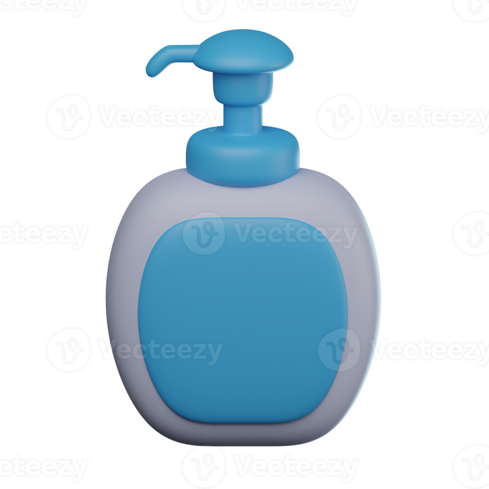 3D Handwash Soap Transparent Icon Illustration png