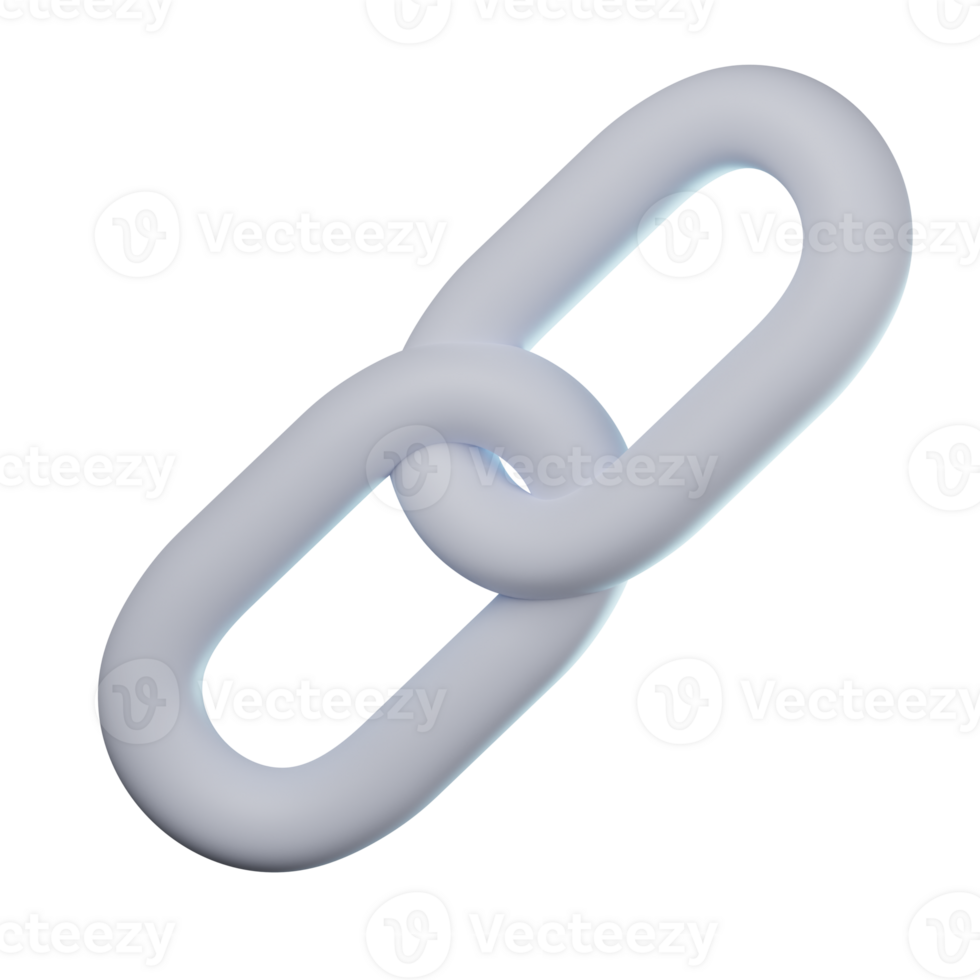 3D Hyperlink Transparent Icon Illustration png