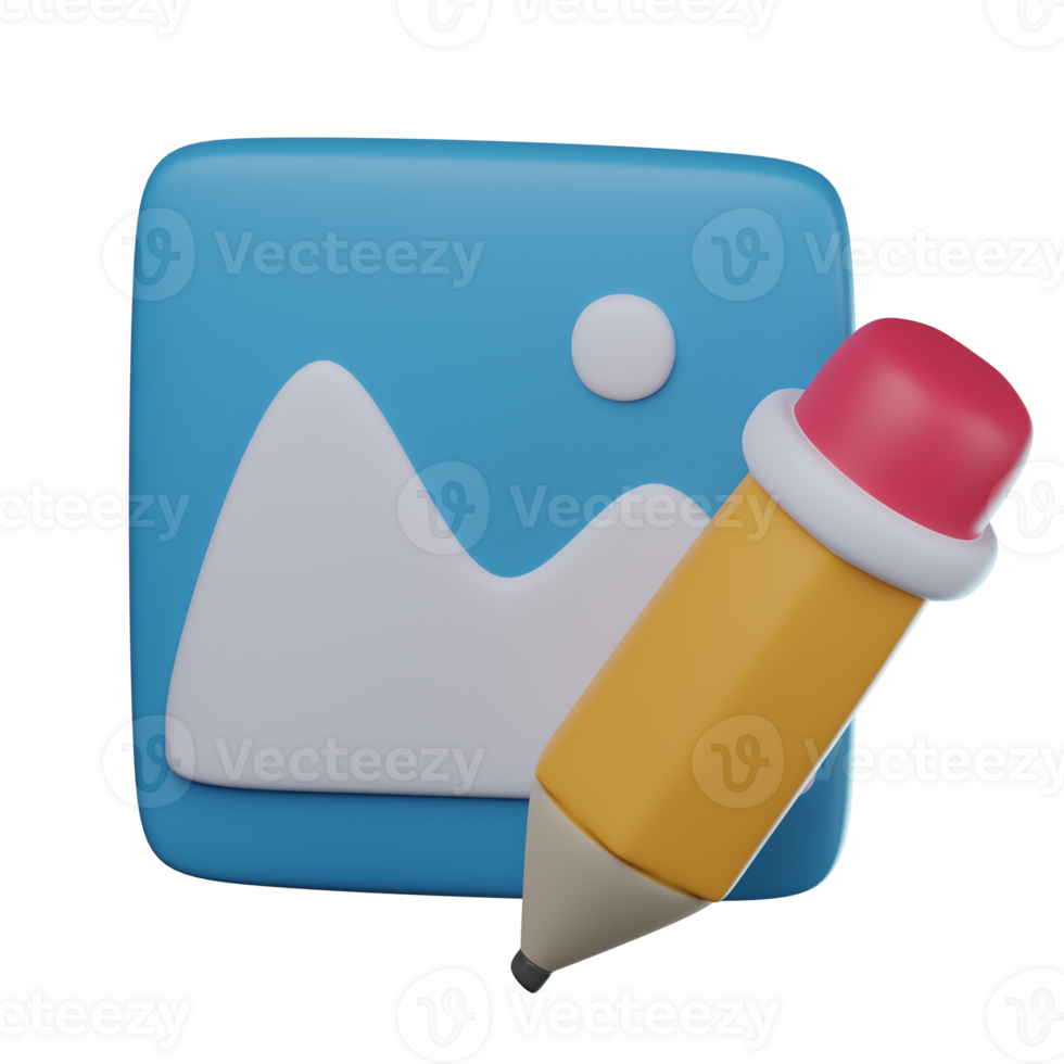 3D Image Editor Transparent Icon Illustration png