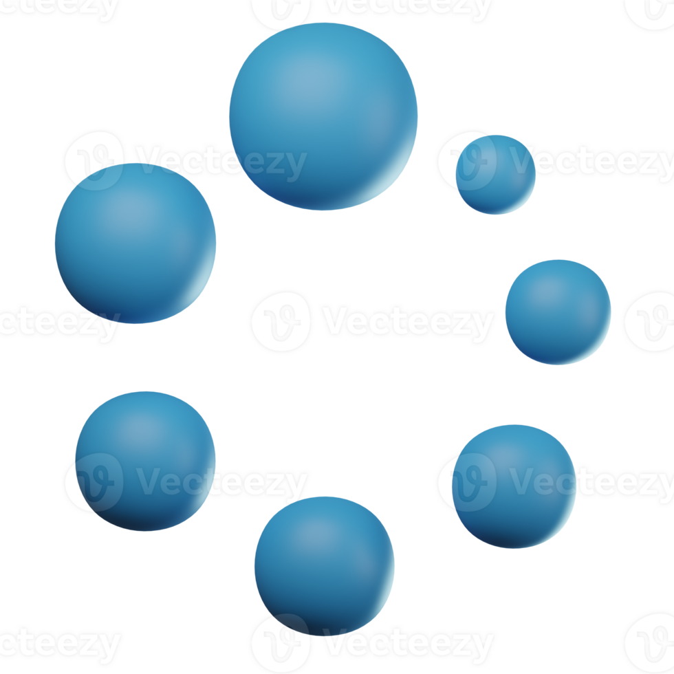 3D Loading Transparent Icon Illustration png
