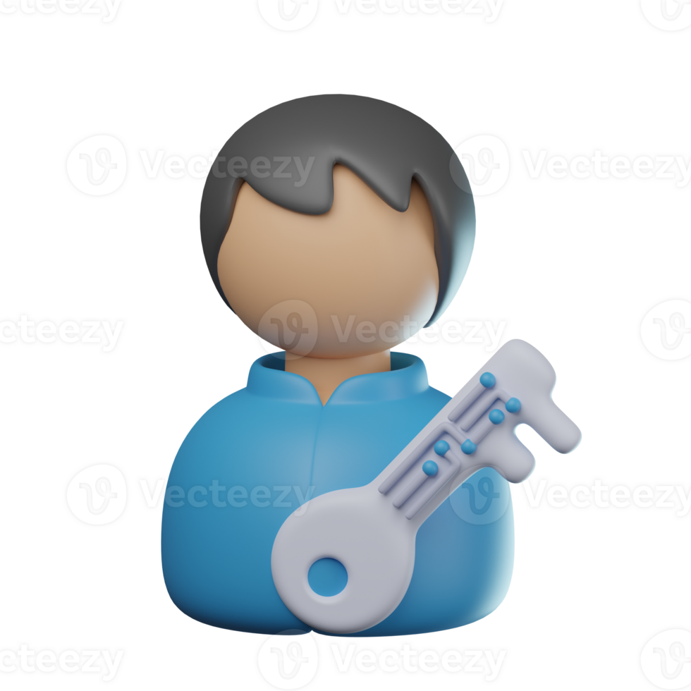 3D Login Credential Transparent Icon Illustration png