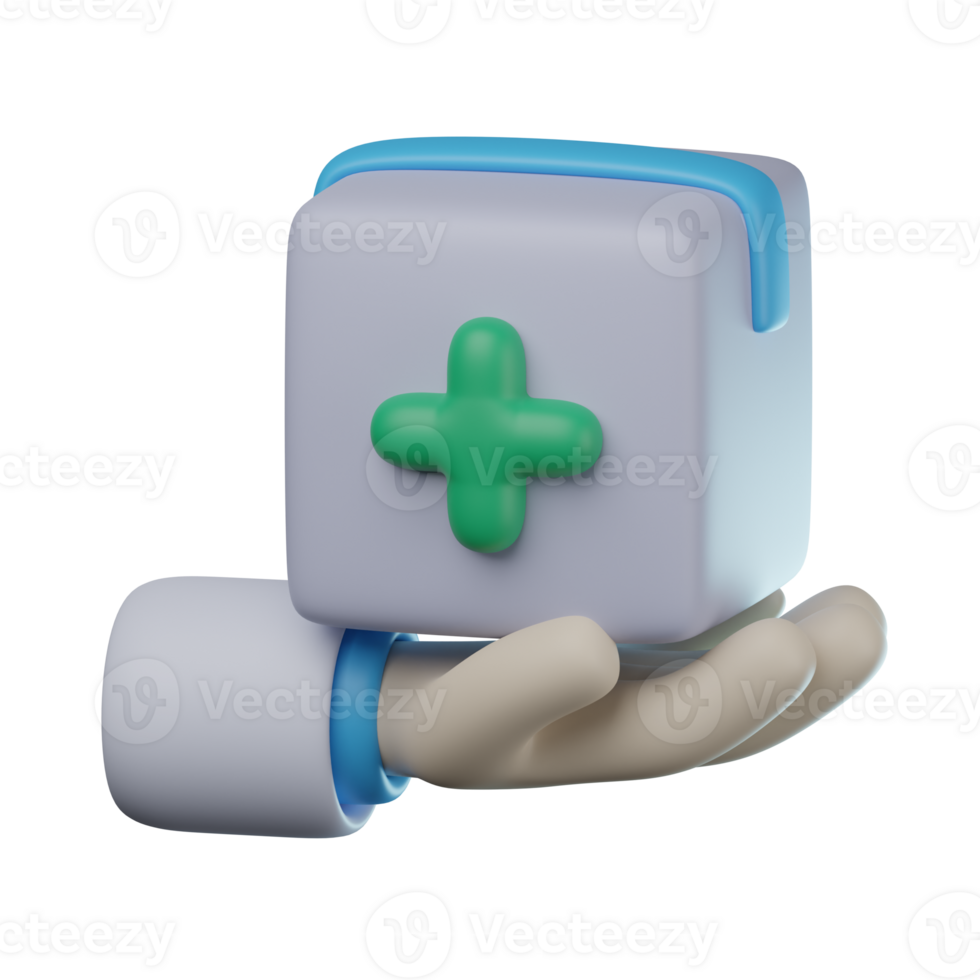 3D medicine Delivery Transparent Icon Illustration png