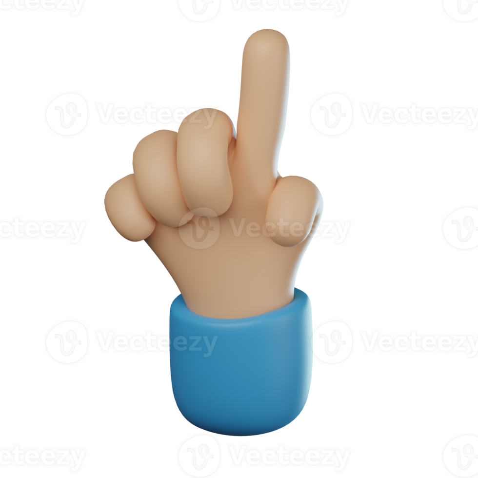 3D Open Hand Hand Gesture Transparent Icon Illustration png