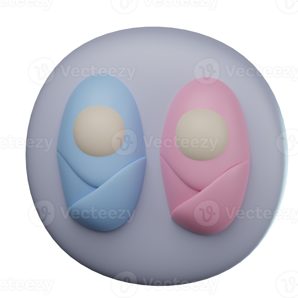 3D Nursery Transparent Icon Illustration png