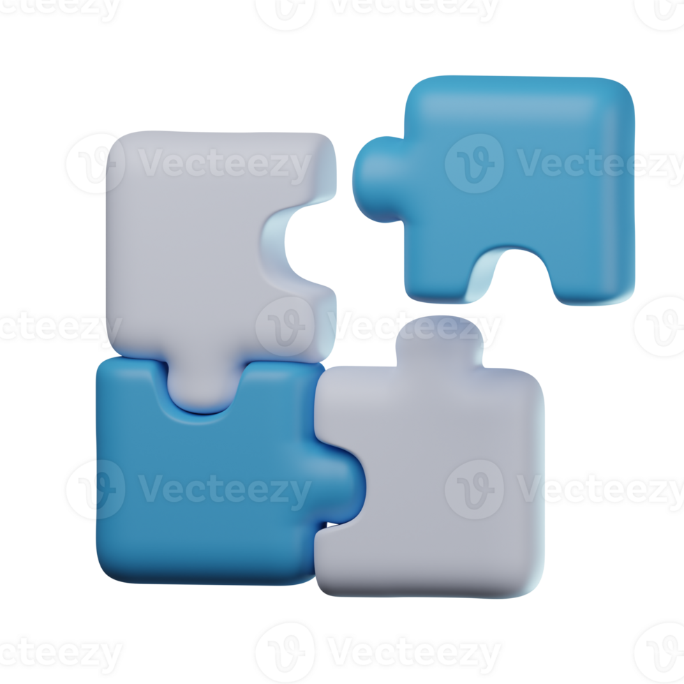 3D Problem Solving Transparent Icon Illustration png