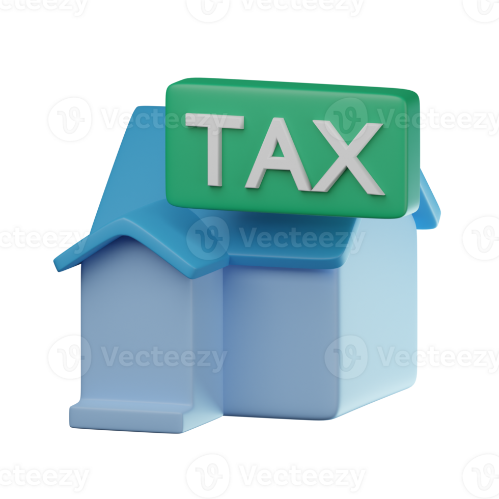 3D Property Tax Transparent Icon Illustration png